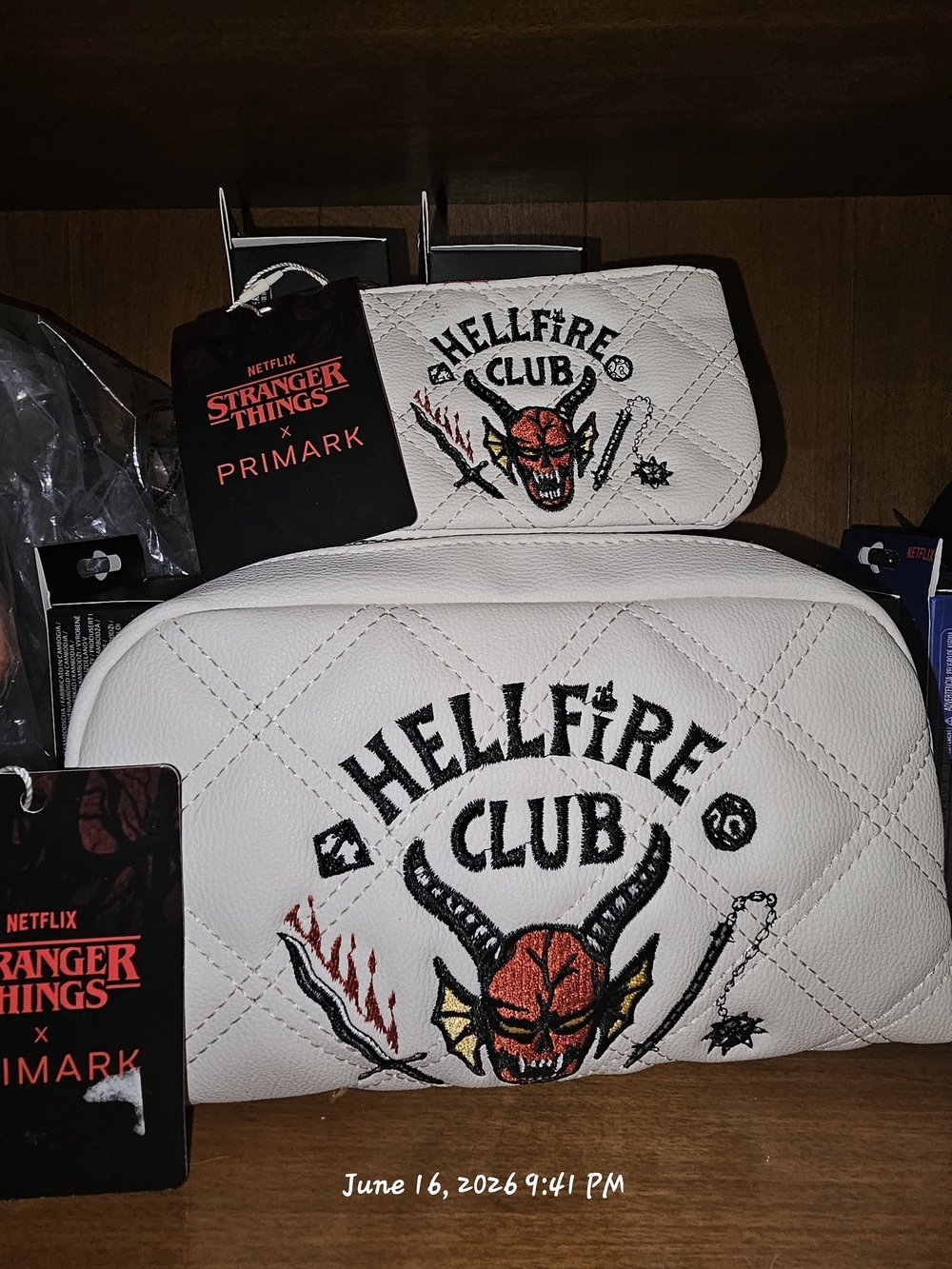Primark Hellfire Club Stranger Things Makeup Bag And Corn Purse Pouch Set
